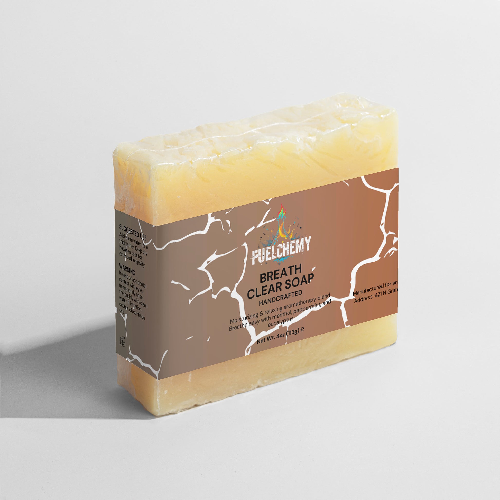 Fuelchemy Breath Clear Soap, handcrafted antibacterial soap for clear skin, ideal for daily use