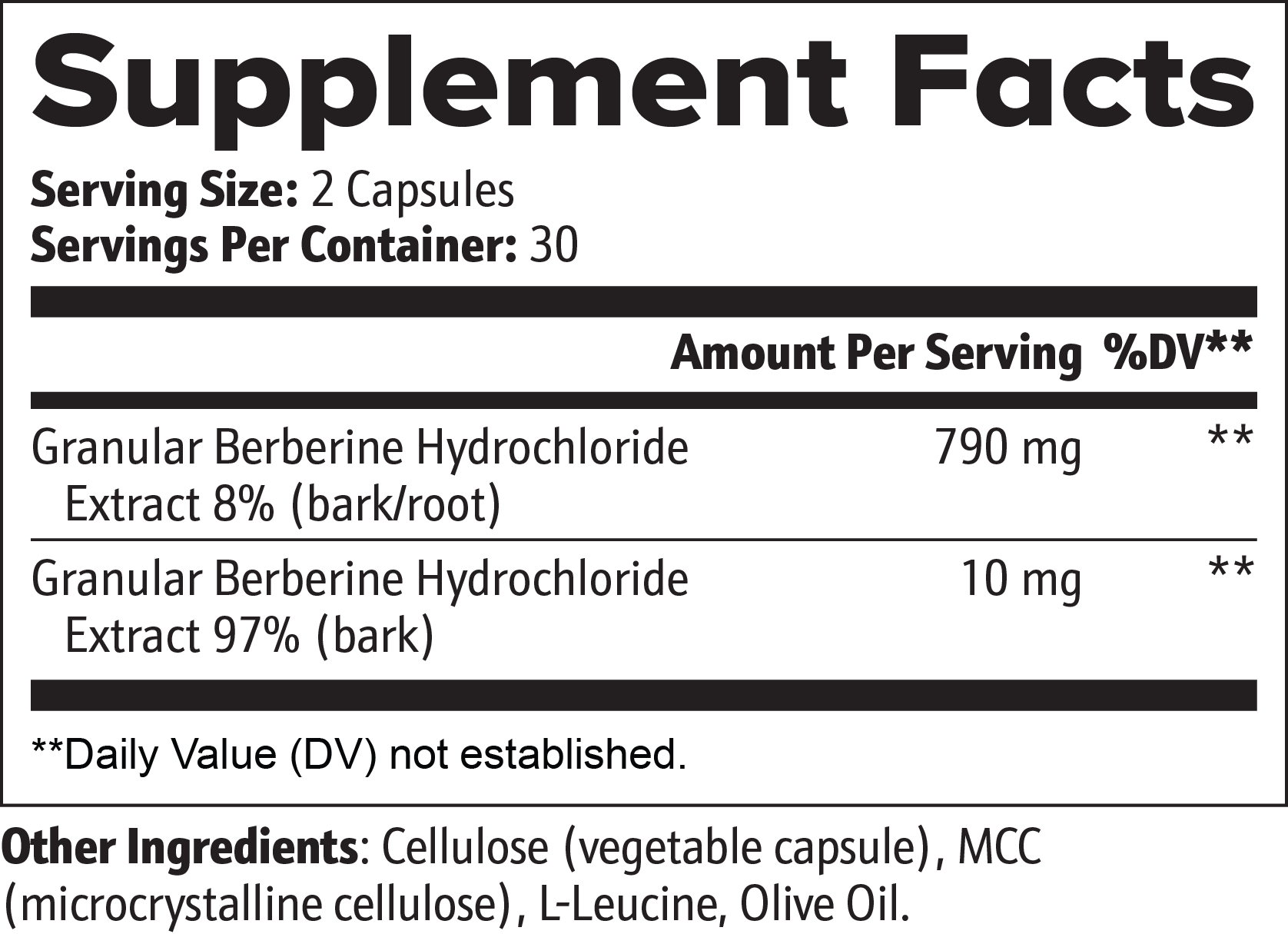 Fuelchemy Berberine capsules for metabolism with 790 mg per serving for enhancing energy and weight management