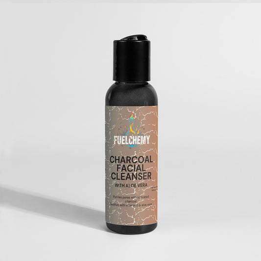 Fuelchemy Charcoal Facial Cleanser with Aloe Vera for deep cleansing and skin revitalization