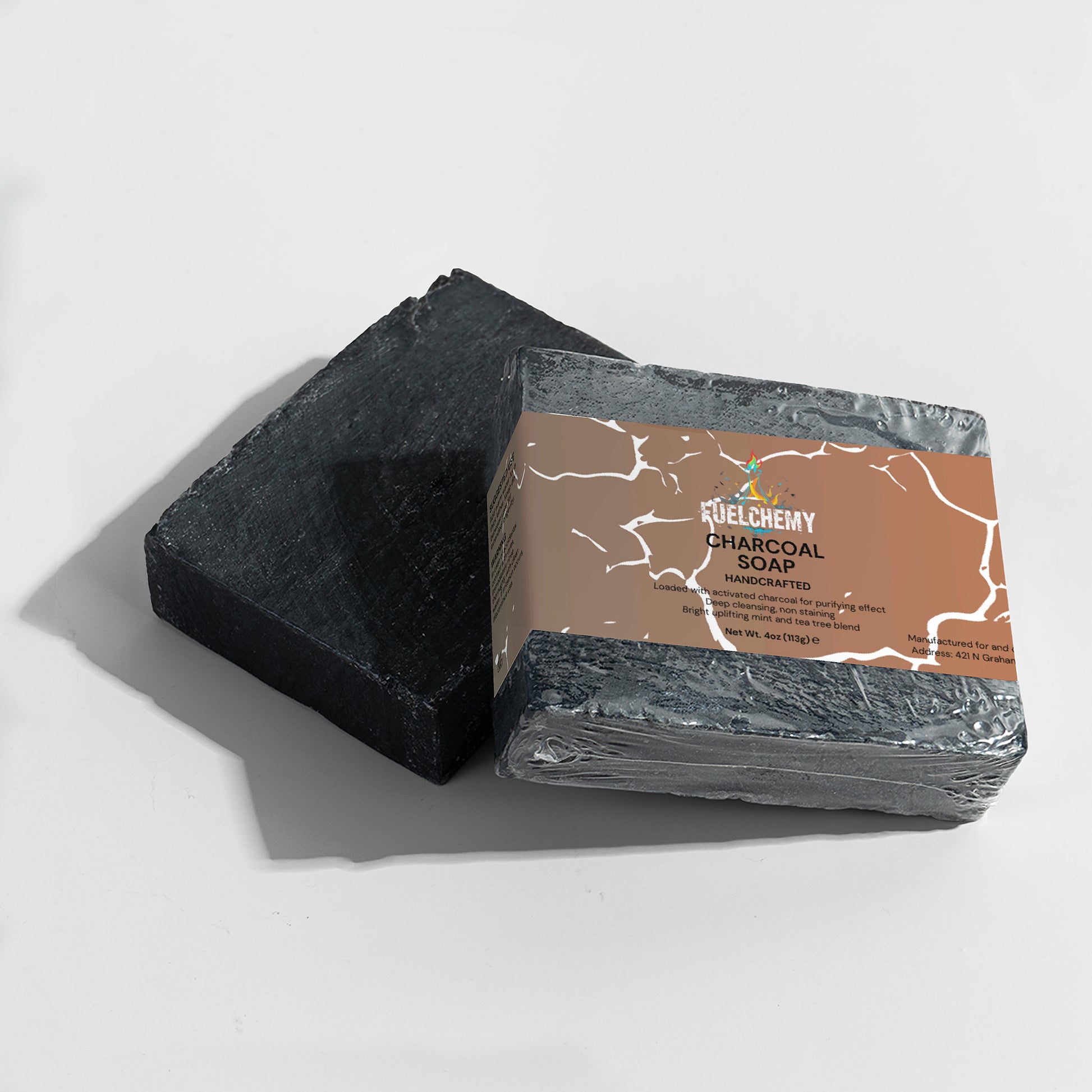 Fuelchemy deep cleansing charcoal soap for effective skin detoxification and purification