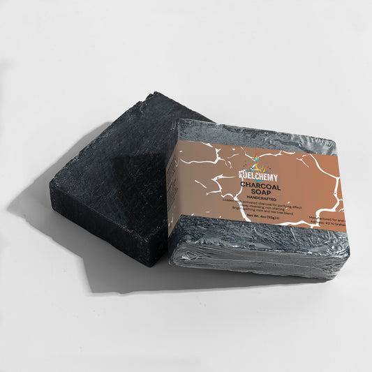 Fuelchemy deep cleansing charcoal soap for effective skin detoxification and purification