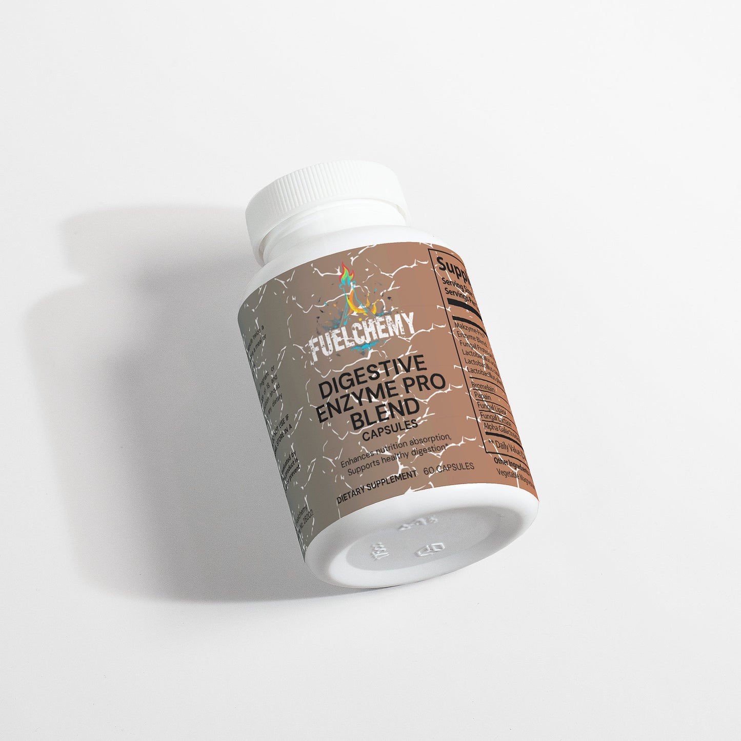 Fuelchemy Digestive Enzyme Supplement Pro Blend Capsules for improved digestion and gut health