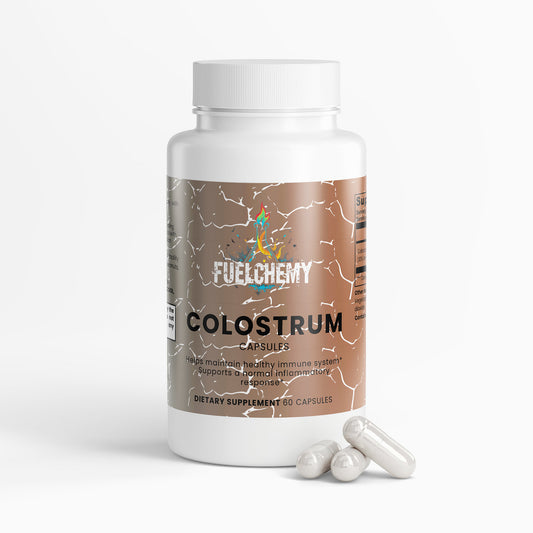 Fuelchemy Colostrum Capsules, immune support supplements for a healthy immune system with 60 capsules