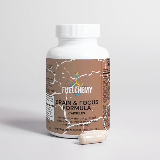 Fuelchemy Brain and Focus Formula capsules to improve concentration supplements for mental clarity