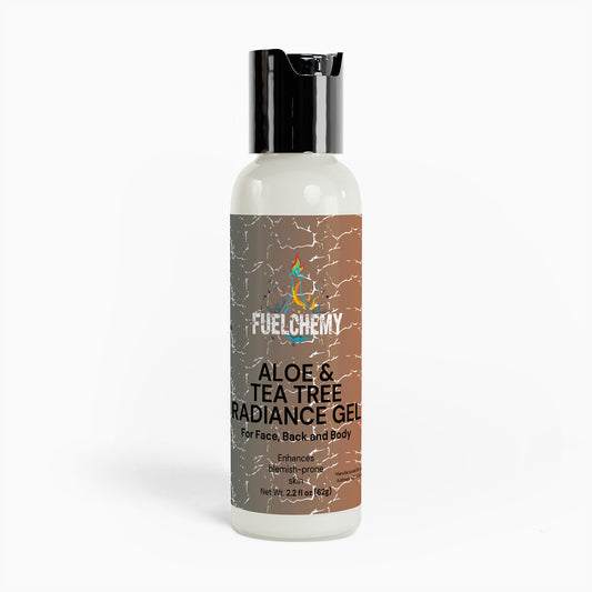 Fuelchemy Natural Aloe Beauty Gel for face, back, and body with tea tree for enhanced radiance