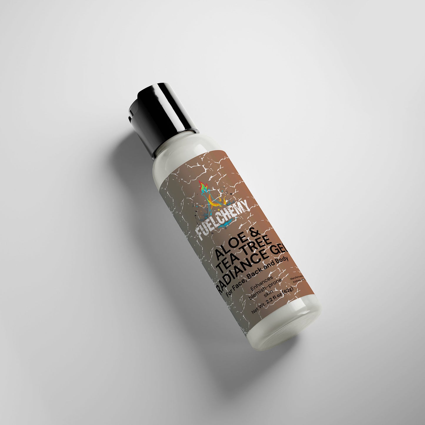 Fuelchemy Natural Aloe Beauty Gel for Hydration and Skin Radiance in a sleek bottle
