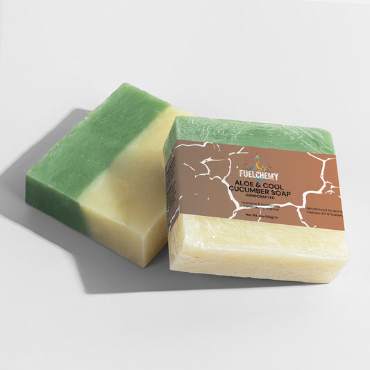 Fuelchemy Aloe and Cool Cucumber Soap with Natural Ingredients for Skin Hydration