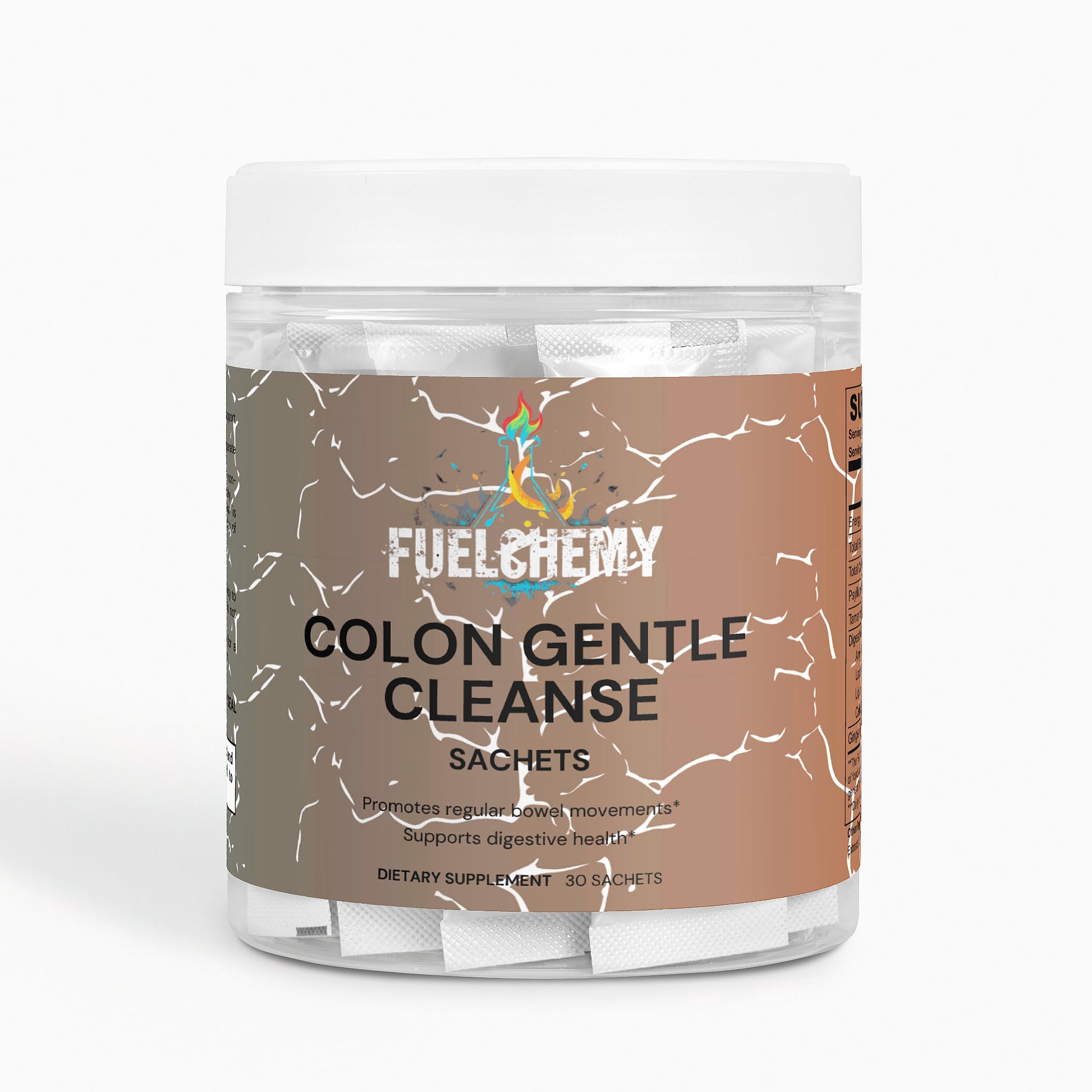 Fuelchemy Colon Gentle Cleanse Sachets for natural digestive health support and regular bowel movements