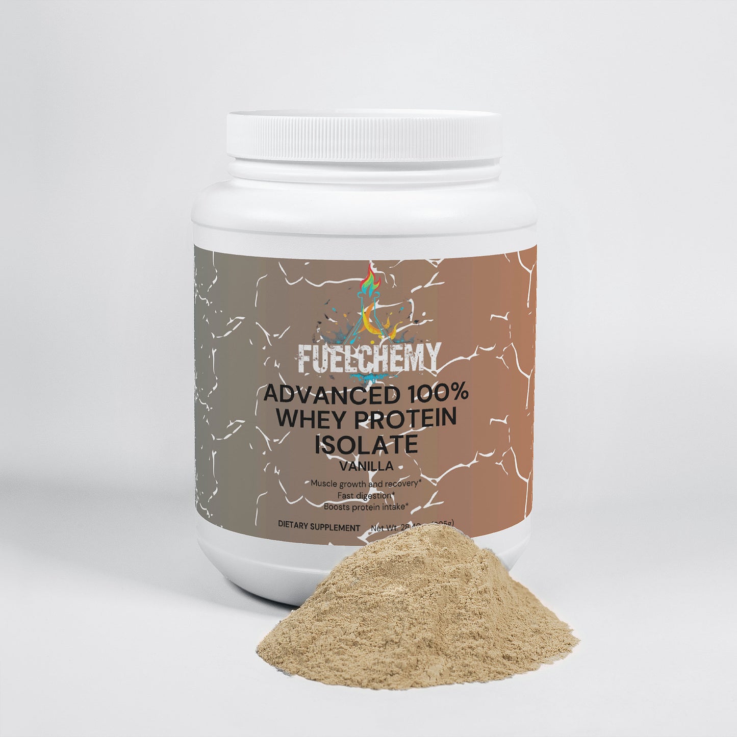 Fuelchemy Advanced 100% Whey Protein Isolate with Vanilla Whey Protein Supplement for muscle recovery