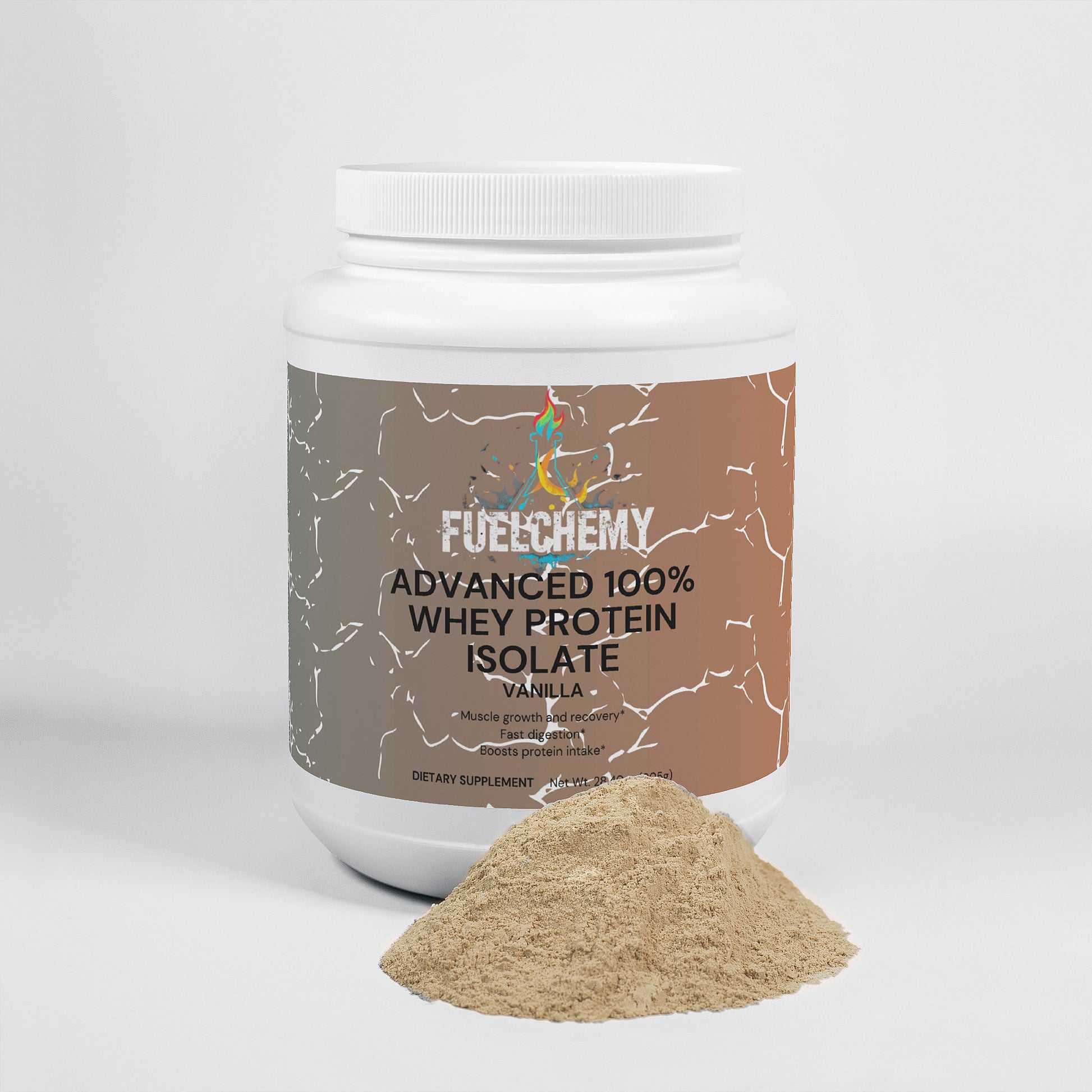 Fuelchemy Advanced 100% Whey Protein Isolate with Vanilla Whey Protein Supplement for muscle recovery