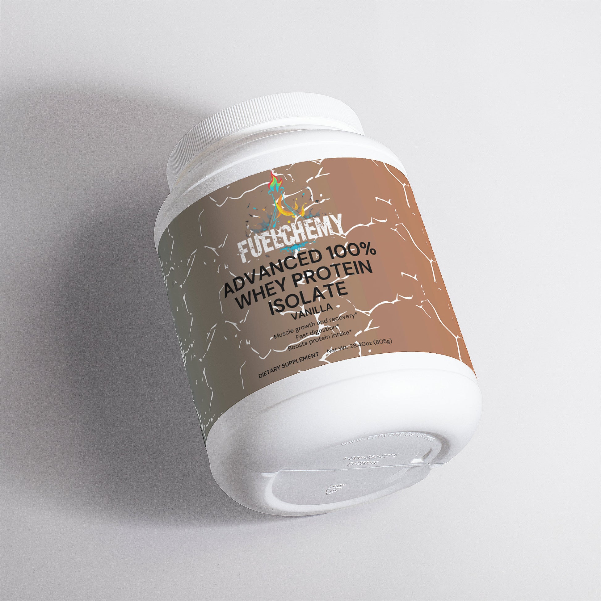 Fuelchemy Vanilla Whey Protein Supplement with 100% whey protein isolate for muscle support